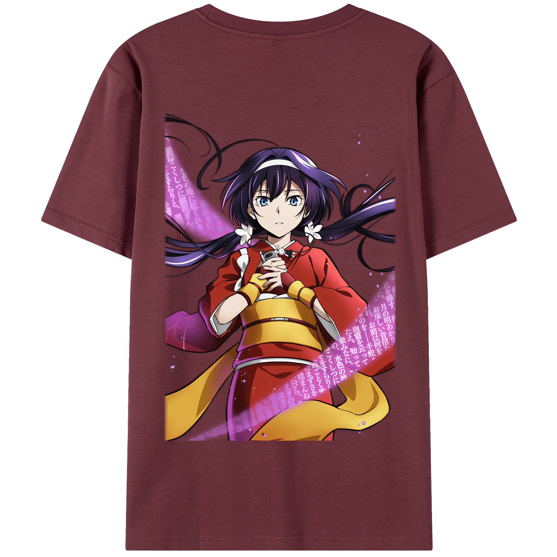 （画像用） 文豪ストレイドッグス Bungo Stray Dogs 綿100％半袖Tシャツ（背面プリント）